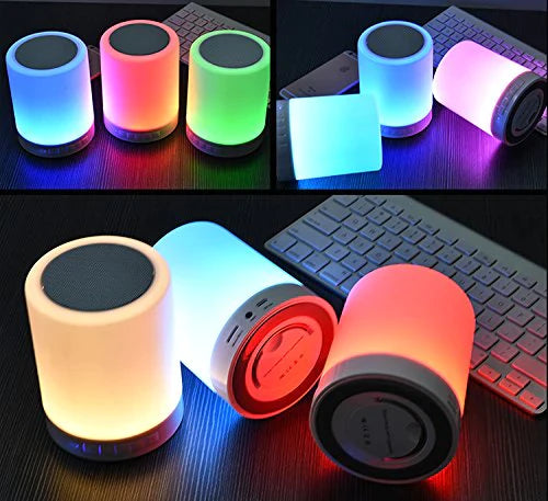 “4-in-1 LED Touch Night Lamp with Bluetooth Speaker – Multicolor Bedside Light”